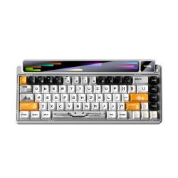 Bàn phím cơ LEOBOG 3 Mode AMG65 Trắng Light feather switch