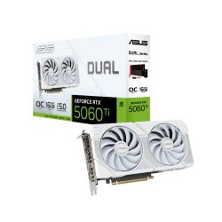 Card đồ họa Asus Dual GeForce RTX 5060 Ti 16GB GDDR7 White OC Edition
