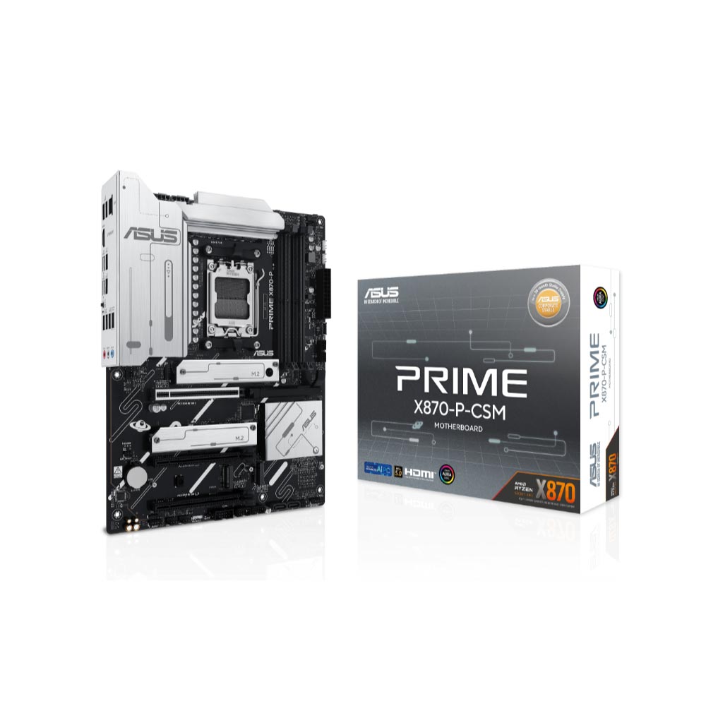 Mainboard Asus Prime X870-P-CSM (AMD X870/ Socket AM5/ ATX/ 4 khe ram/ DDR5/ 2.5 Gigabit LAN) Mainboard Asus Prime X870-P-CSM (AMD X870/ Socket AM5/ ATX/ 4 khe ram/ DDR5/ 2.5 Gigabit LAN)