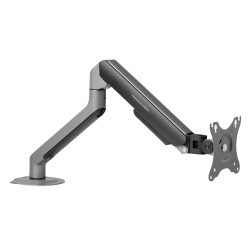 Giá treo màn hình HyperWork Humanmotion T6 Pro 2025-GRY (1 màn hình/ 22inch - 32inch/ Xám đen/ Gắn bàn)