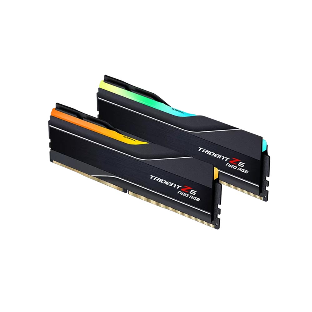 Ram desktop GSKill Trident Z5 Neo RGB BLACK 64GB (2x32GB) DDR5 6000 Mhz (F5-6000J3040G32GX2-TZ5NR) Ram desktop GSKill Trident Z5 Neo RGB BLACK 64GB (2x32GB) DDR5 6000 Mhz (F5-6000J3040G32GX2-TZ5NR)