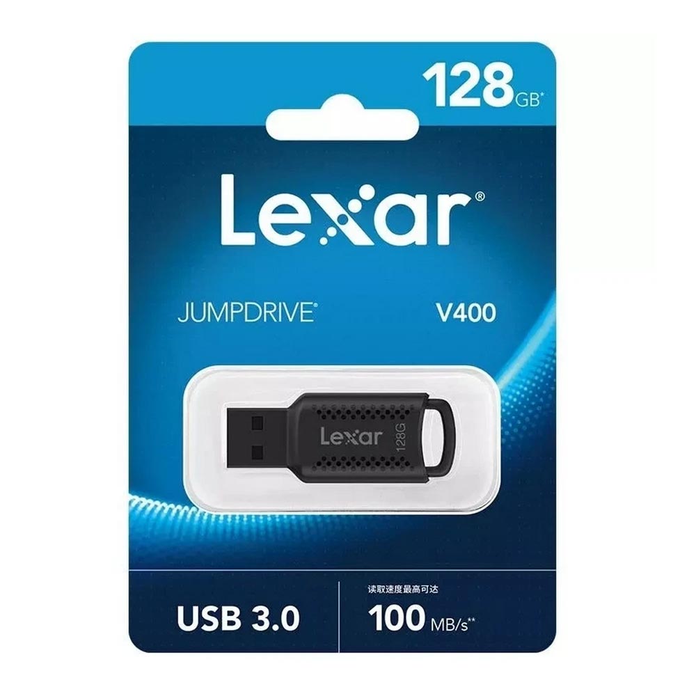USB Lexar JumpDrive V400 128Gb USB 3.2 Màu đen USB Lexar JumpDrive V400 128Gb USB 3.2 Màu đen