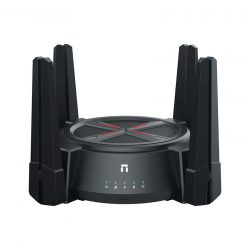 Bộ phát wifi 6 Netis NX62 (Chuẩn AX/ 6000Mbps/ 8 Ăng-ten ngoài/ Wifi Mesh/ Dưới 80 User)