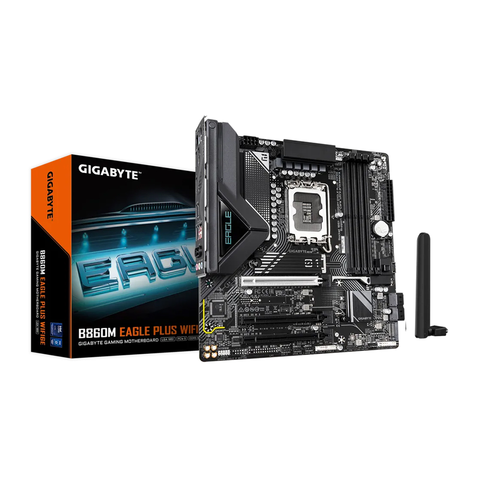 Mainboard Gigabyte B860M EAGLE PLUS WIFI6E DDR5 (Intel B860/ Socket 1851/ M-ATX/ 4 khe ram/ 2.5 Gigabit LAN) Mainboard Gigabyte B860M EAGLE PLUS WIFI6E DDR5 (Intel B860/ Socket 1851/ M-ATX/ 4 khe ram/ 2.5 Gigabit LAN)