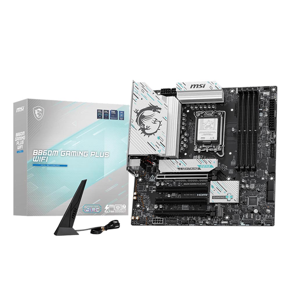 Mainboard MSI B860M GAMING PLUS WIFI (Intel B860/ Socket 1851/ M-ATX/ 4 khe ram) Mainboard MSI B860M GAMING PLUS WIFI (Intel B860/ Socket 1851/ M-ATX/ 4 khe ram)