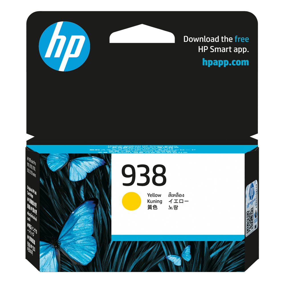 Mực in phun HP 938 Yellow Original Ink Cartridge 4S6X7PA (Dùng cho máy OfficeJet Pro 9110/ 9120/ 9130/ 9720/ 9730)