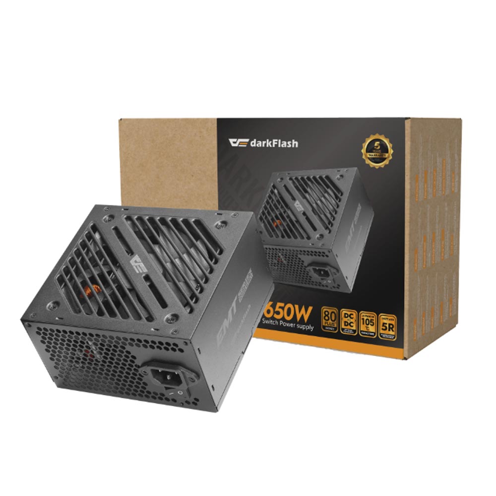 Nguồn máy tính DarkFlash EMT650 (650W/ 80 Plus Bronze/ ATX/ Đen) Nguồn máy tính DarkFlash EMT650 (650W/ 80 Plus Bronze/ ATX/ Đen)