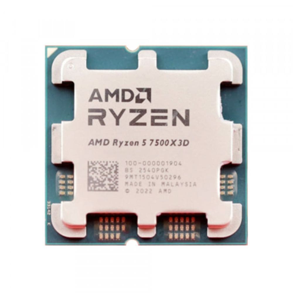 CPU AMD Ryzen 5 7500X3D TRAY (Socket AM5/ Base 4.0 Ghz/ Turbo 4.5GHz/ 6 Cores/ 12 Threads/ Cache 96MB) CPU AMD Ryzen 5 7500X3D TRAY (Socket AM5/ Base 4.0 Ghz/ Turbo 4.5GHz/ 6 Cores/ 12 Threads/ Cache 96MB)