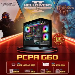 Máy tính PCPA G60 (Core Ultra 5 225F/16GB/RTX 5050 8Gb/650W)