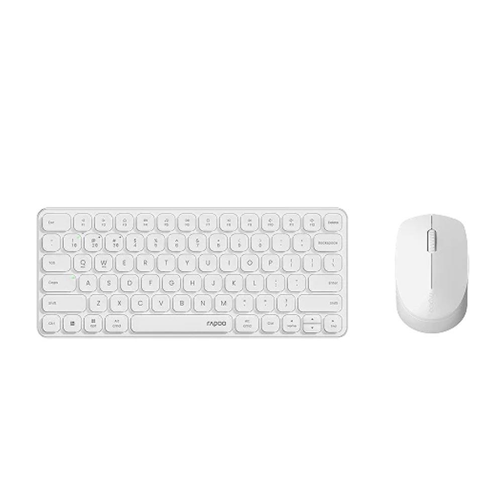 Bộ bàn phím chuột không dây Rapoo 9010M Màu trắng (Bluetooth/Wireless/ Pin sạc) Bộ bàn phím chuột không dây Rapoo 9010M Màu trắng (Bluetooth/Wireless/ Pin sạc)