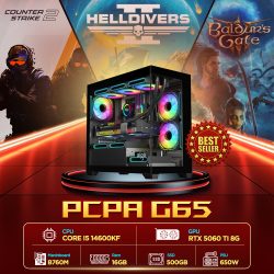Máy tính PCPA G65 (i5 14600KF/16GB/RTX 5060TI 8Gb/650W)