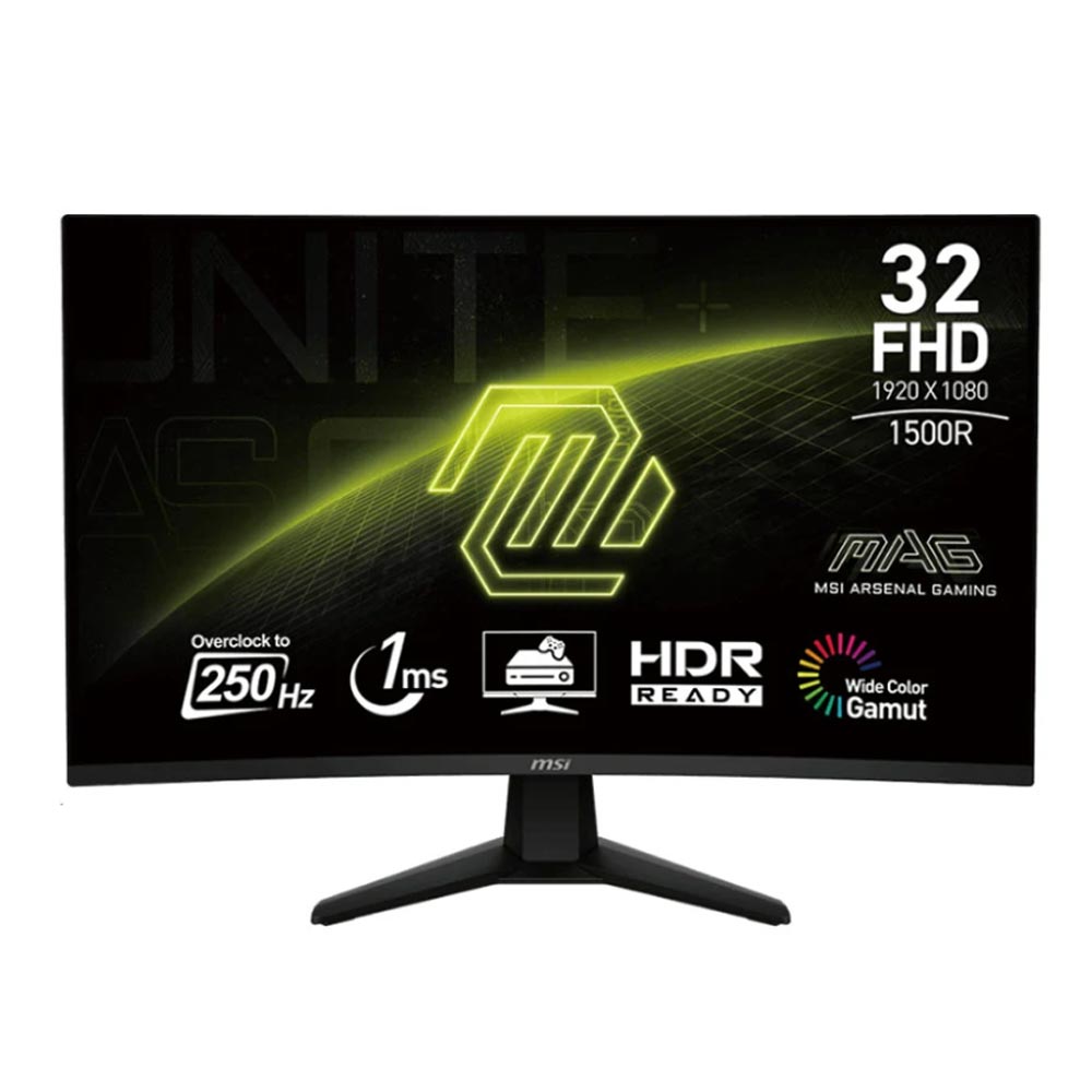 Màn hình gaming MSI MAG 32C6X (31.5Inch/ Full HD/ 1ms/ 250Hz/ 300cd/m2/ VA) Màn hình gaming MSI MAG 32C6X (31.5Inch/ Full HD/ 1ms/ 250Hz/ 300cd/m2/ VA)