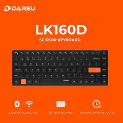 Bàn phím cơ không dây Dareu LK160D (Dual Mode, Scissor Switch)