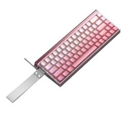 Bàn phím cơ Aula HERO 68 HE Hồng gradient Black King magnetic switch