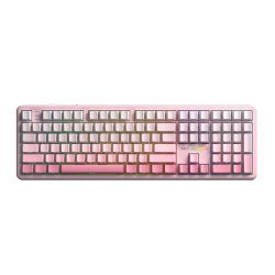 Bàn phím cơ Aula 3 MODE F108 PRO màu Hồng gradient Dream Sakura switch