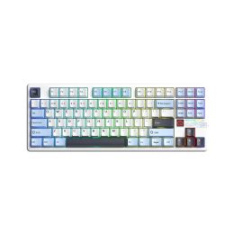 Bàn phím cơ Aula 3 MODE F87 Pro V2 Xanh dương+trắng+tím đậm Star Vector switch