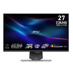 Màn hình gaming MSI MPG 274URDFW E16M (27Inch/ 4K (3840 x 2160)/ 0,5ms/ UHD: 160Hz; FHD: 320Hz/ 400cd/m2/ IPS)