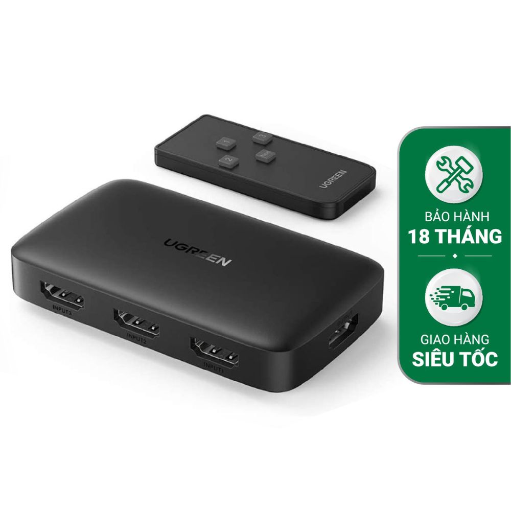 Bộ gộp HDMI Ugreen 80125 3 vào 1 ra