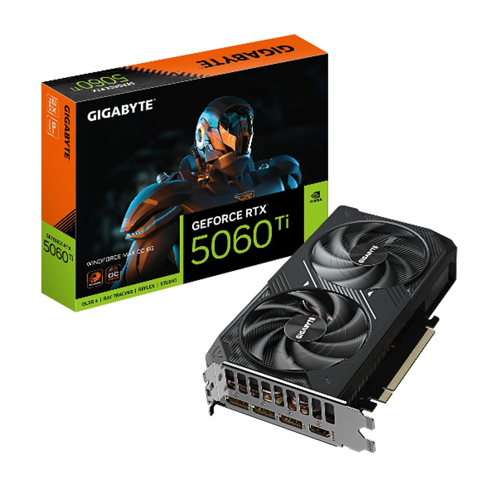 Card đồ họa Gigabyte GeForce RTX 5060 Ti WINDFORCE MAX OC 8G (N506TWF2MAX OC-8GD)