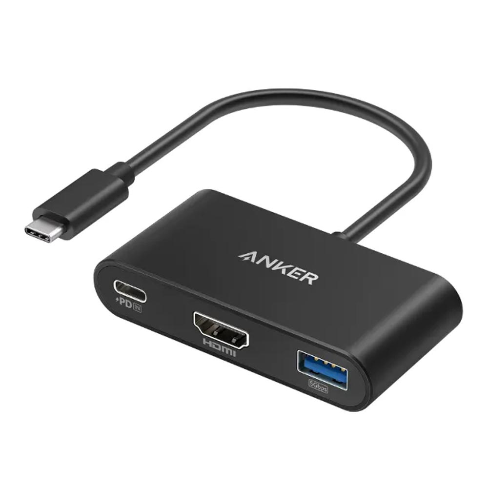 Bộ chuyển đổi Anker A8339 USB C to HDMI, USB A, Type C PD Bộ chuyển đổi Anker A8339 USB C to HDMI, USB A, Type C PD