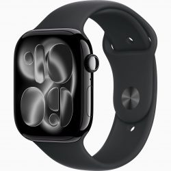 Đồng hồ thông minh Apple Watch Series 11 (46mm/ GPS/ Viền Nhôm/ Dây Silicon/ Jet Black/ S/M)