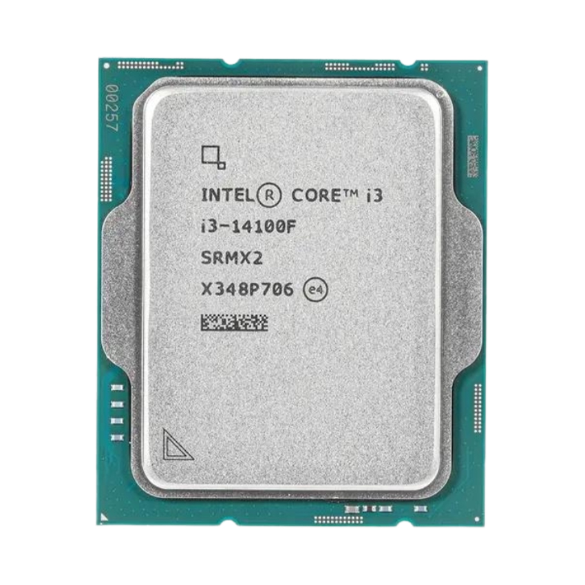 CPU Intel Core i3 14100F Tray (Socket 1700/ Base 3.5Ghz/ Turbo 4.7GHz/ 4 Cores/ 8 Threads/ Cache 12MB)