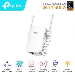 Bộ mở rộng sóng wifi TP-Link TL-WA855RE (Chuẩn N/ 300Mbps/ 2 Ăng-ten ngoài/ 15 User)