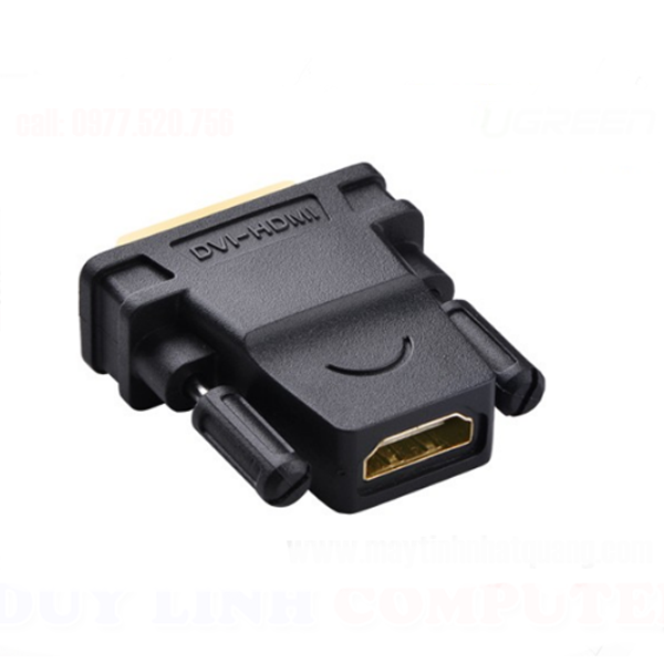 Cổng chuyển Ugreen 20124 DVI (24+1) sang HDMI(đầu cái)