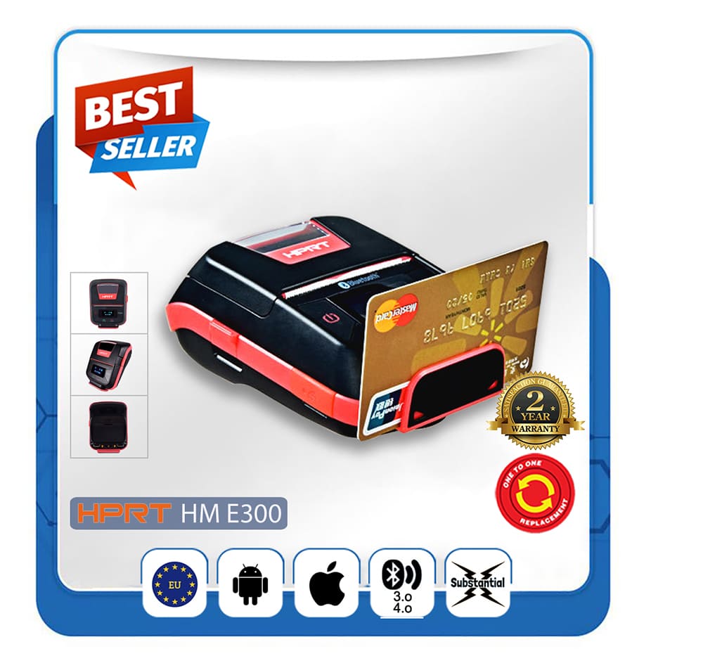 Máy in mã vạch tem nhãn HPRT HM-E300 (In nhiệt/ K80) Máy in mã vạch tem nhãn HPRT HM-E300 (In nhiệt/ K80)