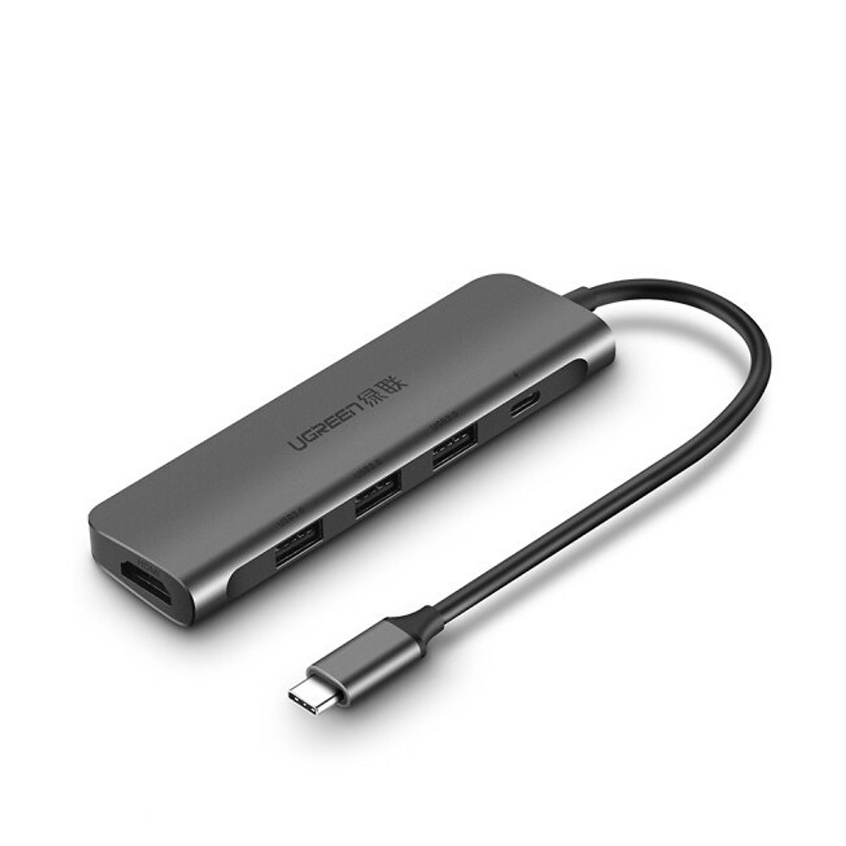 Cáp chuyển Ugreen 50209 USB-C (Type C) sang HDMI + 3USB3.0