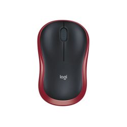 Chuột không dây Logitech M185 Màu Đen viền Đỏ