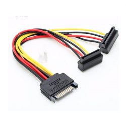 Cáp chia nguồn sata 1 ra 2 (đầu vuông)