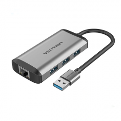 Cáp chuyển đổi Vention CKBHB từ USB3.0 sang LAN (100/1000) + 3 cổng USB3.0