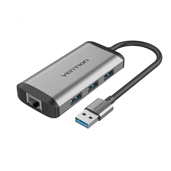 Cáp chuyển đổi Vention CKBHB từ USB3.0 sang LAN (100/1000) + 3 cổng USB3.0