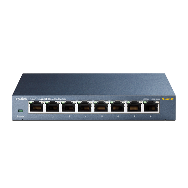 Switch TP-Link TL-SG108 (Gigabit 1000Mbps/ 8 Cổng/ Vỏ Thép)