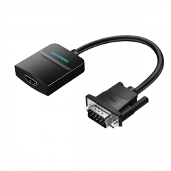 Cáp chuyển đổi Vention ACNBB VGA sang HDMI (có Audio,15cm)