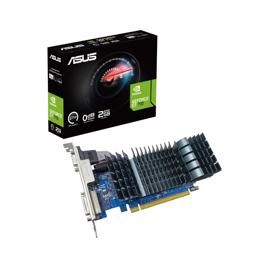 Card đồ họa Asus GT710-SL-2GD5-BRK-EVO (Geforce GT710/ 2GB/ GDDR5/ 64 bit) Card đồ họa Asus GT710-SL-2GD5-BRK-EVO (Geforce GT710/ 2GB/ GDDR5/ 64 bit)