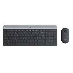 Bộ bàn phím chuột không dây Logitech MK470 Slim (Đen)