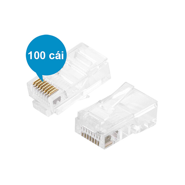 Túi đầu mạng Ugreen RJ45 Cat 5 50246 (100 chiếc/túi) Túi đầu mạng Ugreen RJ45 Cat 5 50246 (100 chiếc/túi)