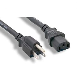 Cáp nguồn máy tính 1.5m (2 chân dẹt + 1 chân tròn)