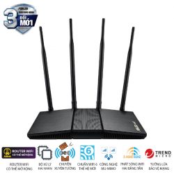 Bộ phát wifi 6 Asus RT-AX1800HP MU-MIMO (Chuẩn AX/ AX1800Mbps/ 4 Ăng-ten ngoài/ Wifi Mesh/ 35 User)