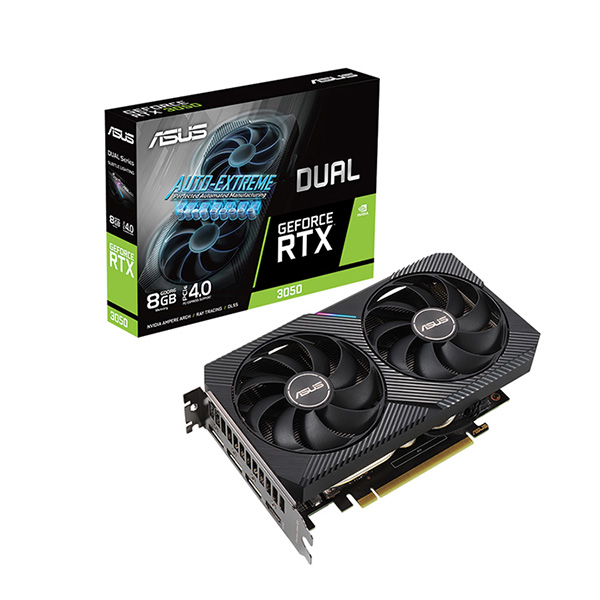 Card đồ họa Asus Dual GeForce RTX 3050 V2 8GB (DDR6/ 128 bit)