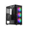Vỏ máy tính KENOO ESPORT AF302 - 3F - Mầu Đen (Mid Tower/ ATX)