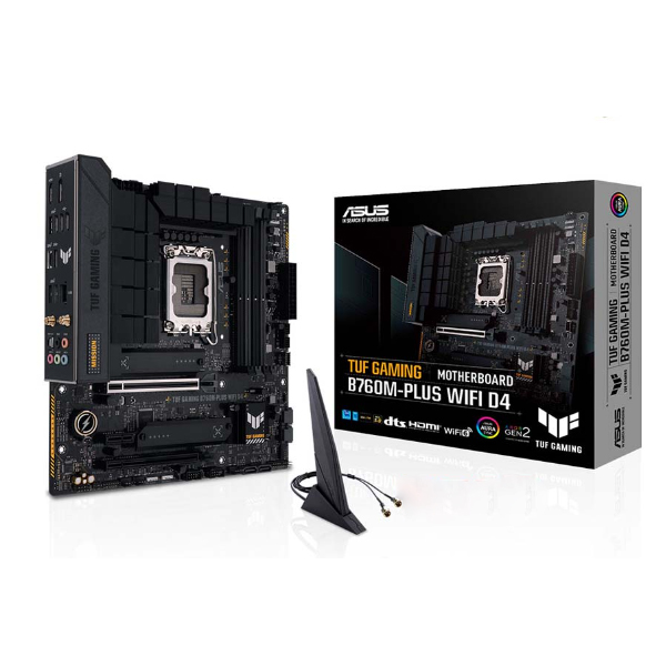 Mainboard Asus TUF Gaming B760M-PLUS WIFI D4 (Intel B760/ Socket 1700/ M-ATX/ 4 khe ram/ 2.5 Gigabit LAN) Mainboard Asus TUF Gaming B760M-PLUS WIFI D4 (Intel B760/ Socket 1700/ M-ATX/ 4 khe ram/ 2.5 Gigabit LAN)