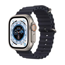 Đồng hồ thông minh Apple Watch Ultra (49mm/ LTE/ Viền Titanium/ Dây Ocean/ Midnight/ MQFK3VN/A)