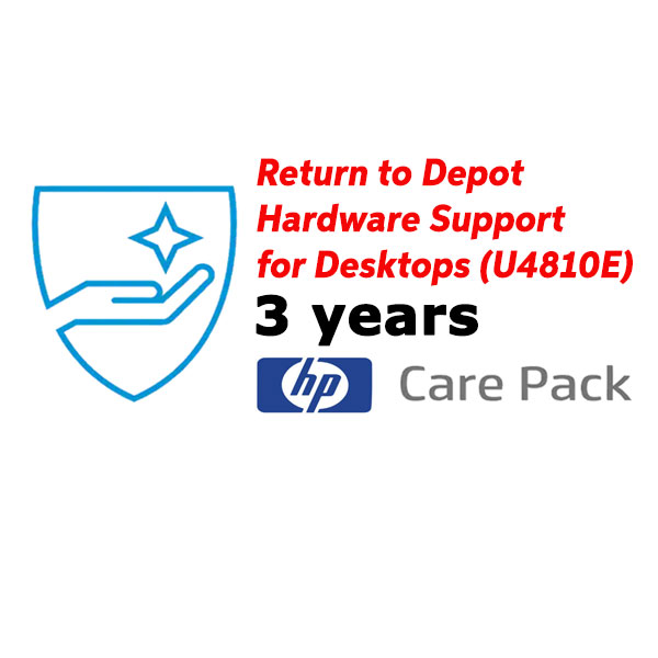 Dịch vụ nâng cấp bảo hành HP 3 years Return to Depot Hardware Support for Desktops (U4810E) Dịch vụ nâng cấp bảo hành HP 3 years Return to Depot Hardware Support for Desktops (U4810E)