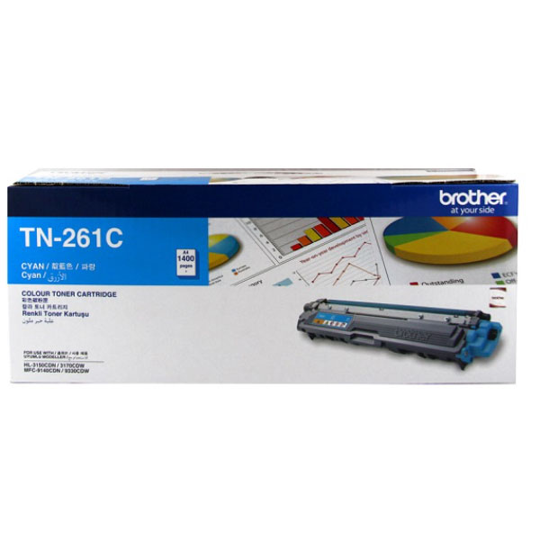 Mực in laser Brother TN-261C (Dùng cho máy HL-3150CDN/ HL-3170CDW/ MFC-9140CDN/ MFC-9330CD) Mực in laser Brother TN-261C (Dùng cho máy HL-3150CDN/ HL-3170CDW/ MFC-9140CDN/ MFC-9330CD)