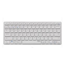Bàn phím không dây Rapoo E9050G (Bluetooth/Wireless/ Pin sạc/ Trắng)