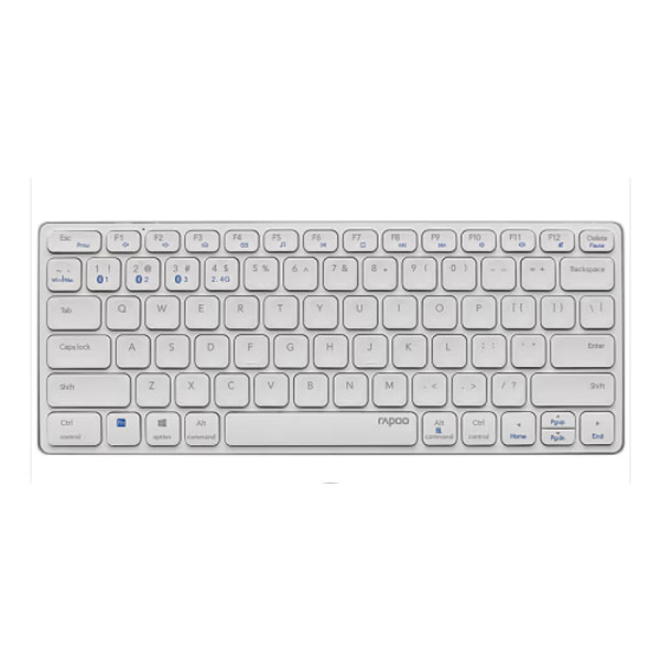 Bàn phím không dây Rapoo E9050G (Bluetooth/Wireless/ Pin sạc/ Trắng) Bàn phím không dây Rapoo E9050G (Bluetooth/Wireless/ Pin sạc/ Trắng)