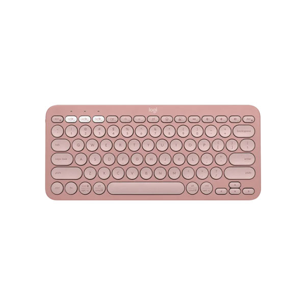 Bàn phím không dây Logitech Pebble Keys 2 K380S (Bluetooth/ Hồng)